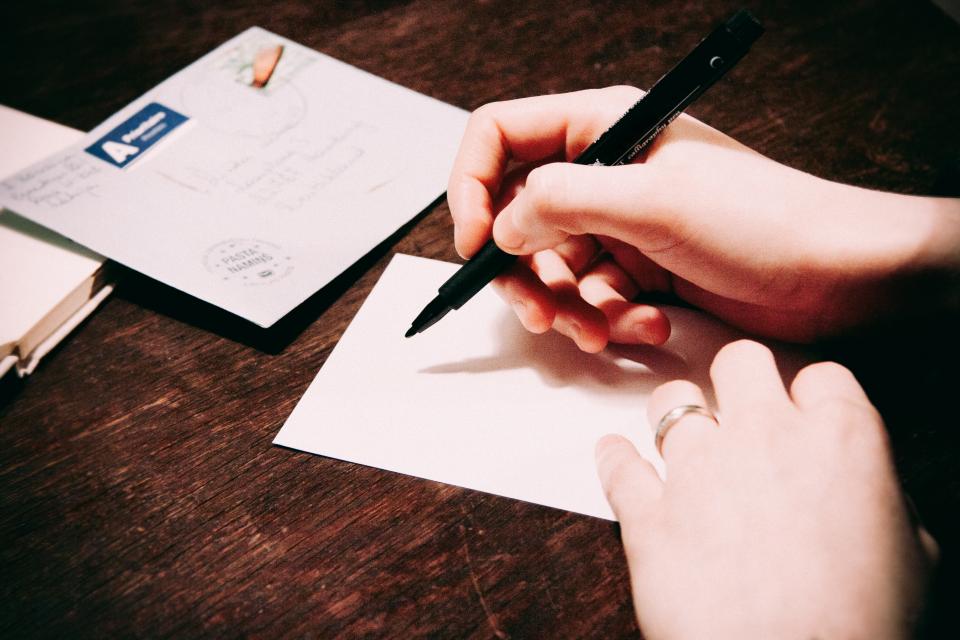Ux writing: writing Postcard